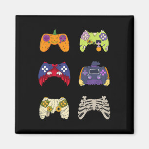 Halloween Shirt Skeleton Zombie Gaming Controllers Magneet