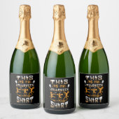 Halloween Shirt Sparkling Wijnetiket (Flessen)