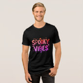 Halloween Shirt, Spooky Season Tri-Blend Shirt (Voorkant volledig)