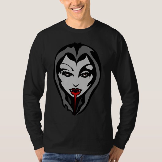 Halloween Shirt Spooky Vampire Unisex Shirt T-shir (Voorkant)