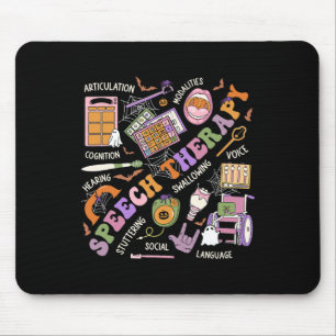 Halloween Shirt Spraaktherapie Halloween Schattige Muismat