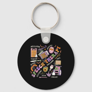 Halloween Shirt Spraaktherapie Halloween Schattige Sleutelhanger