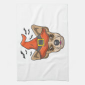 Halloween Shirt Witch Chihuahua Costume Gift Theedoek (Verticaal)