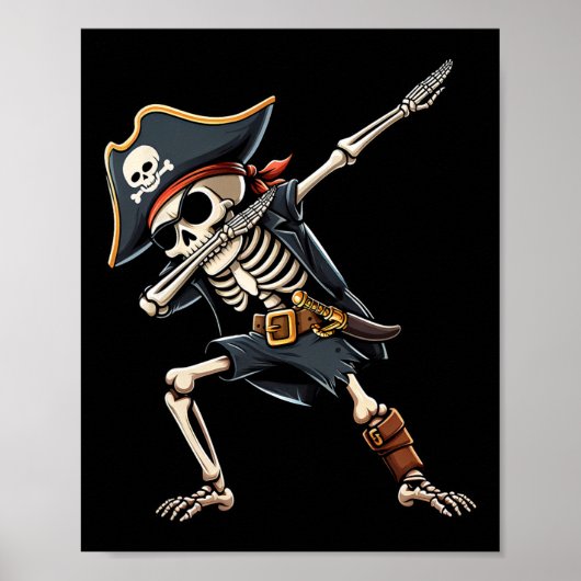 Halloween Shirten Voor Mannen Jongens Kinder Skele Poster (Voorkant)