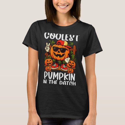Halloween Shirts Boys And Kids Coolest Pumpkin In  (Voorkant)