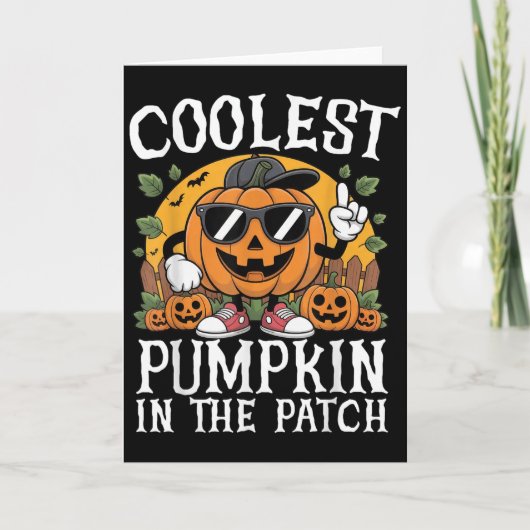 Halloween Shirts Boys And Kids Coolest Pumpkin In Kaart (Voorkant)