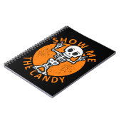 Halloween Show me Het Snoep Skelet Notitieboek (Linkerzijde)