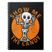 Halloween Show me Het Snoep Skelet Notitieboek (Voorkant)