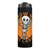 Halloween Show me Het Snoep Skelet Thermosbeker (Voorkant)