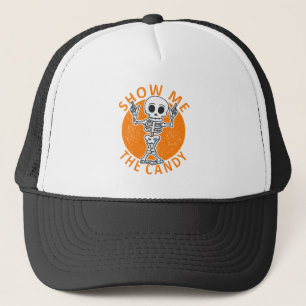 Halloween Show me Het Snoep Skelet Trucker Pet