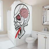 Halloween Shower Curtain Brains Douchegordijn (In situ)