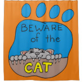 Halloween Shower Curtain, Cat Douchegordijn (Voorkant)