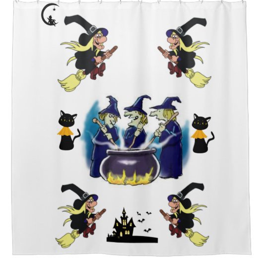 Halloween Shower Curtain Douchegordijn (Voorkant)