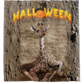 Halloween Shower Curtain Giraffe Douchegordijn (Voorkant)