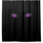 Halloween Shower Curtain Paarse ogen Douchegordijn (Voorkant)