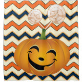 Halloween Shower Curtain, pompoen Douchegordijn (Voorkant)