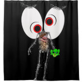 Halloween Shower Curtain Skeleton Douchegordijn (Voorkant)