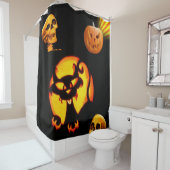 Halloween Shower Curtain Skull Douchegordijn (In situ)