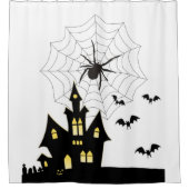 Halloween Shower Curtain Spider Douchegordijn (Voorkant)