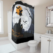 Halloween Shower Curtain Witch Douchegordijn (In situ)