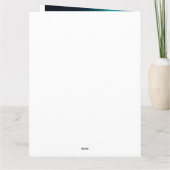 Halloween Siberian Husky met pompoenen eng Kaart (Achterkant)