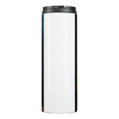 Halloween Siberian Husky met pompoenen eng Thermosbeker (Achterkant)