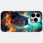 Halloween Siberische kat met pompoenen eng Case-Mate iPhone Case (Achterkant (horizontaal))