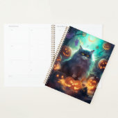 Halloween Siberische kat met pompoenen eng Planner (Display)