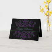 Halloween sierental kaart (Gele Bloem)