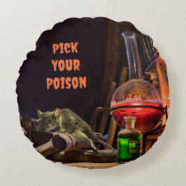 Halloween Sierkussen, kies je vergif Rond Kussen