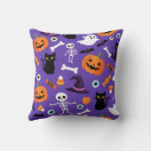 Halloween Sierkussen Pumpkins Cats Ghosts Snoep (Achterkant)