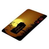 Halloween Sign with Pumpkins - Flexible Magnet Magneet (Linkerzijde)
