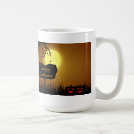 Halloween Sign with Pumpkins - Mok
