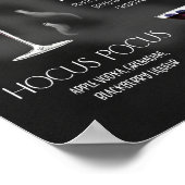 Halloween Signature Drank Bord Poster (Hoek)