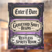 Halloween Signs Raamsticker (Vel 2)