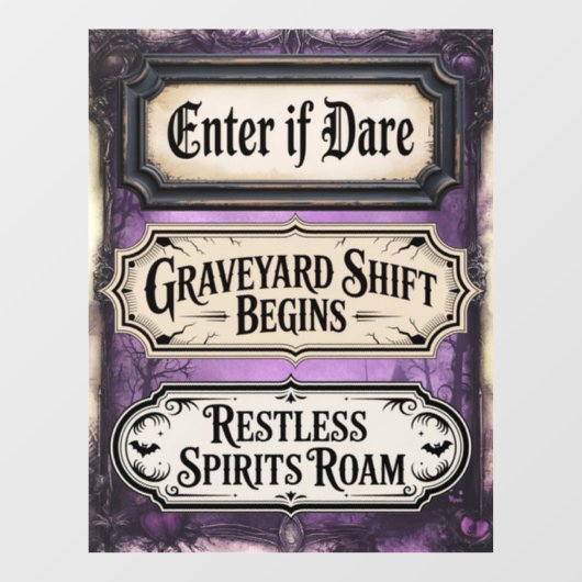 Halloween Signs Raamsticker (Vel)