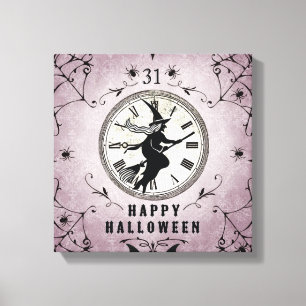 Halloween silhouet uitgerekt doek Canvas Afdruk
