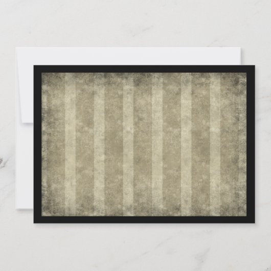 Halloween Silhouette Kostuum Party Uitnodiging (Achterkant)