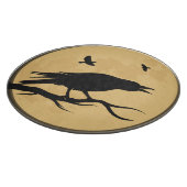 Halloween Silhouette-ontwerp Snijplank (Hoek)