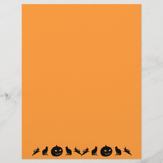 Halloween Silhouette Stationery (Voorkant)