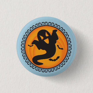 Halloween Silhouettes Ghost Badge Ronde Button 3,2 Cm