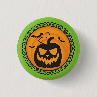 Halloween Silhouettes Pumpkin Badge Ronde Button 3,2 Cm