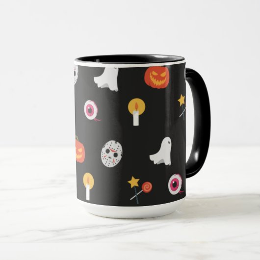 Halloween Simple Coffee-Mok Mok (Voorkant rechts)