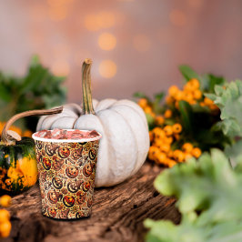 Halloween sinaasappel bruin stijlvol papieren bekers