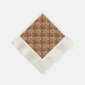 Halloween sinaasappel bruin stijlvol servet (Hoek)