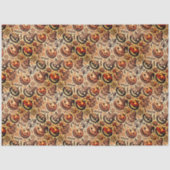 Halloween sinaasappel bruin stijlvol tissuepapier (Voorkant)