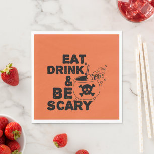 Halloween Sinaasappel Eet Drink Servet