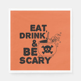 Halloween Sinaasappel Eet Drink Servet