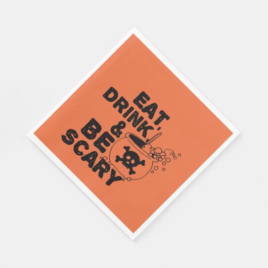 Halloween Sinaasappel Eet Drink Servet (Hoek)