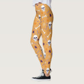 Halloween Sinaasappel en Skulls, Botten, Spiers & Leggings (Links)